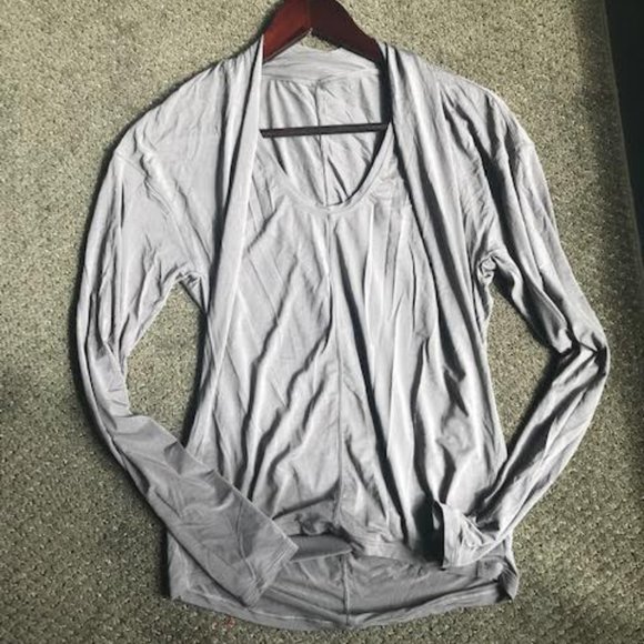 lululemon athletica Tops - Dove Grey Long Sleeved T-shirt from lululemon lululemon athletica Tops - Dove Grey Long Sleeved T-shirt from lululemon
